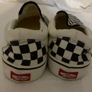 New Vans checkered slip on sneakers